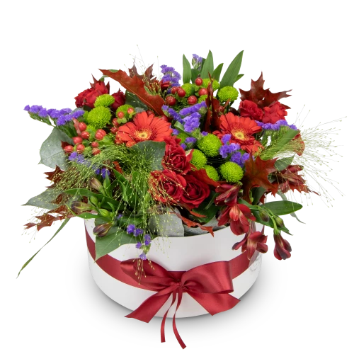 podzimní květinový box